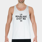 Débardeur Homme La république c'est moi Blanc