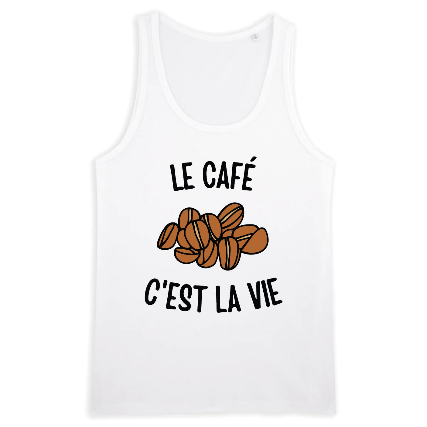 Débardeur Homme Le café c'est la vie 