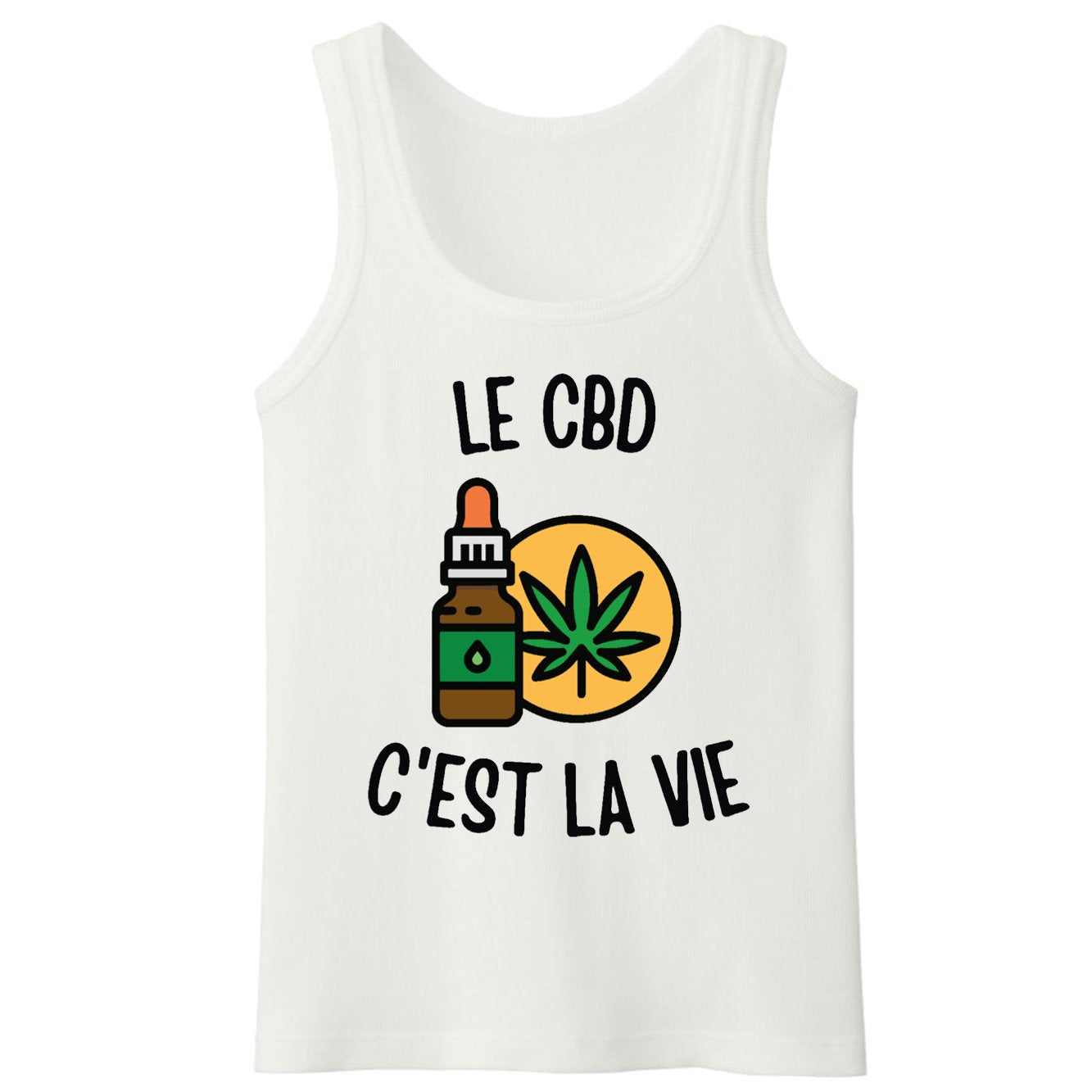 Débardeur Homme Le CBD c'est la vie 