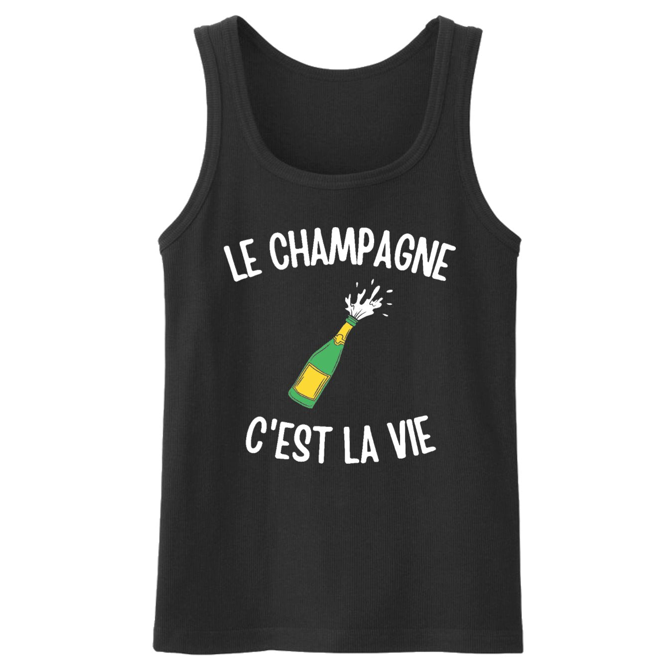 Débardeur Homme Le champagne c'est la vie 