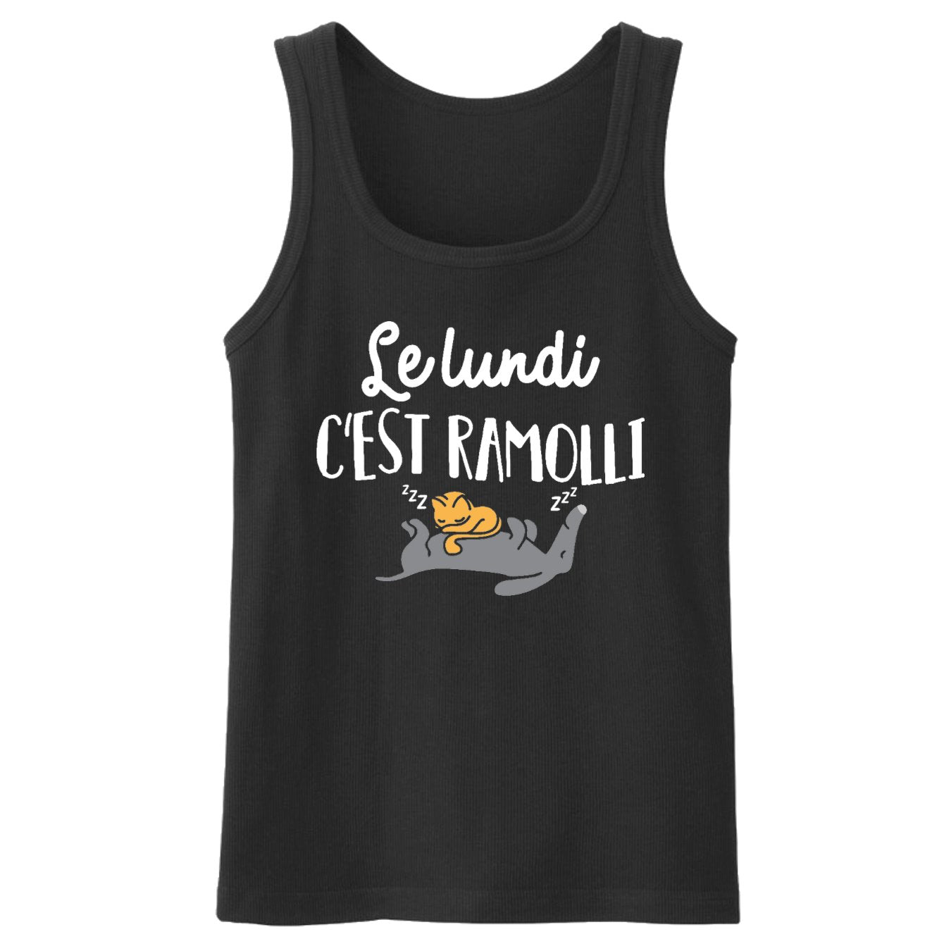 Débardeur Homme Le lundi c'est ramolli 