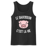 Débardeur Homme Le saucisson c'est la vie 