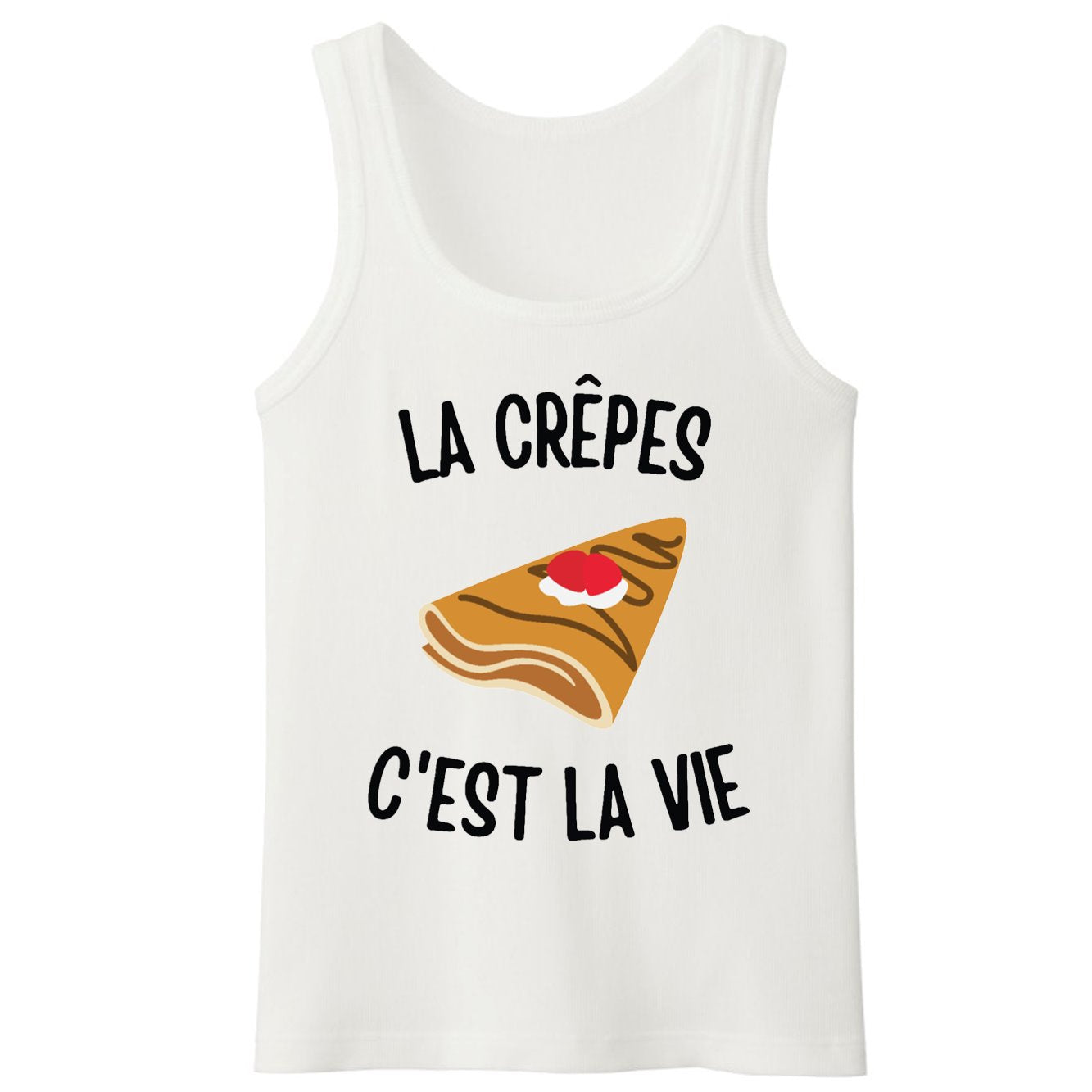 Débardeur Homme Les crêpes c'est la vie 