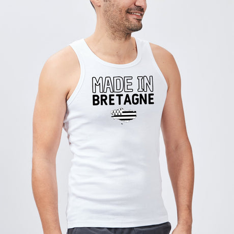 Débardeur Homme Made in Bretagne Blanc