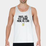 Débardeur Homme Mais, où, est, donc, mon, ri, car Blanc