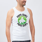 Débardeur Homme Papa ours Blanc