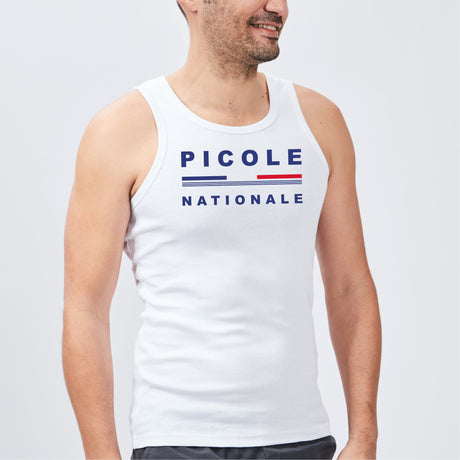 Débardeur Homme Picole Nationale Blanc