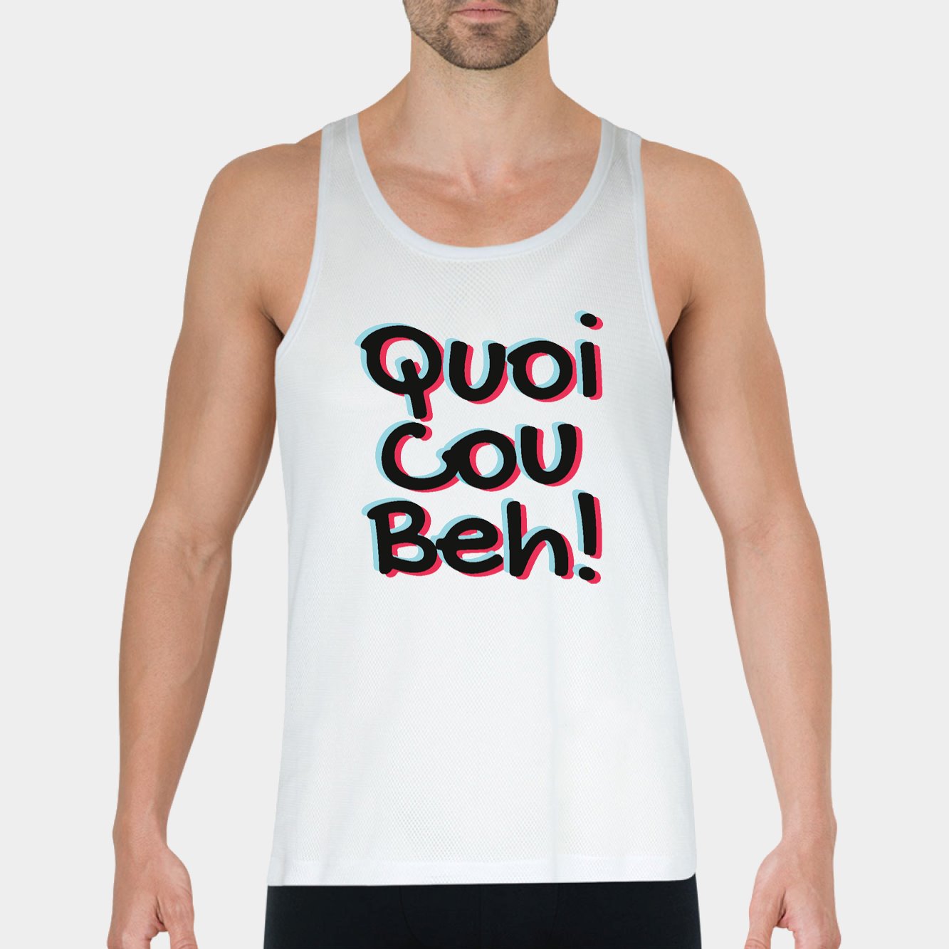 Débardeur Homme Quoicoubeh Blanc