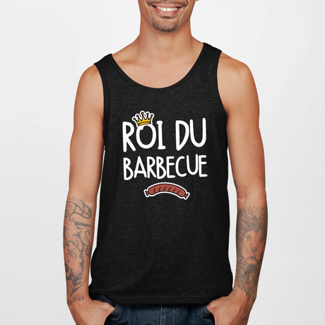 Débardeur Homme Roi du barbecue Noir