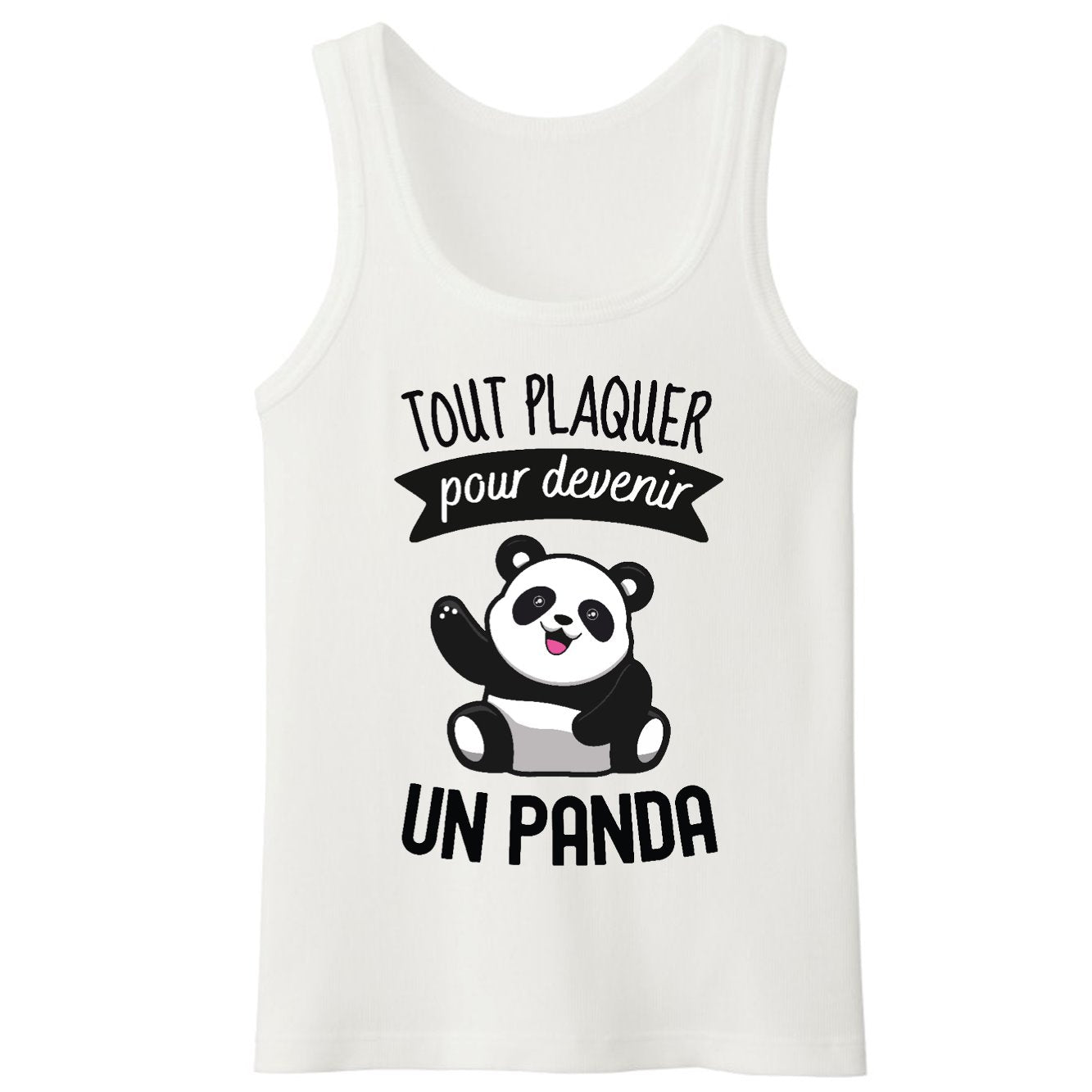 Débardeur Homme Tout plaquer pour devenir un panda 