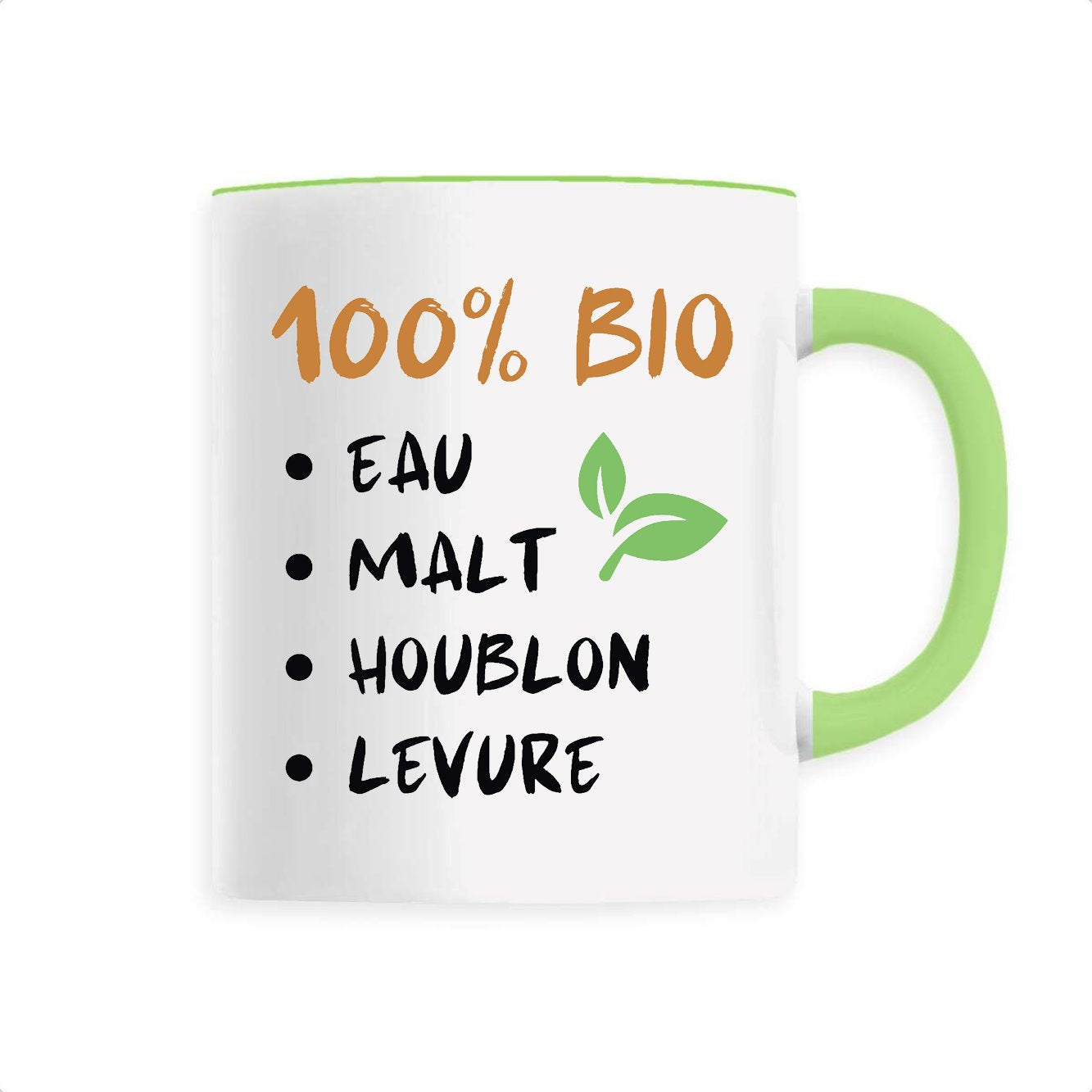 Mug 100% bio eau malt houblon levure 