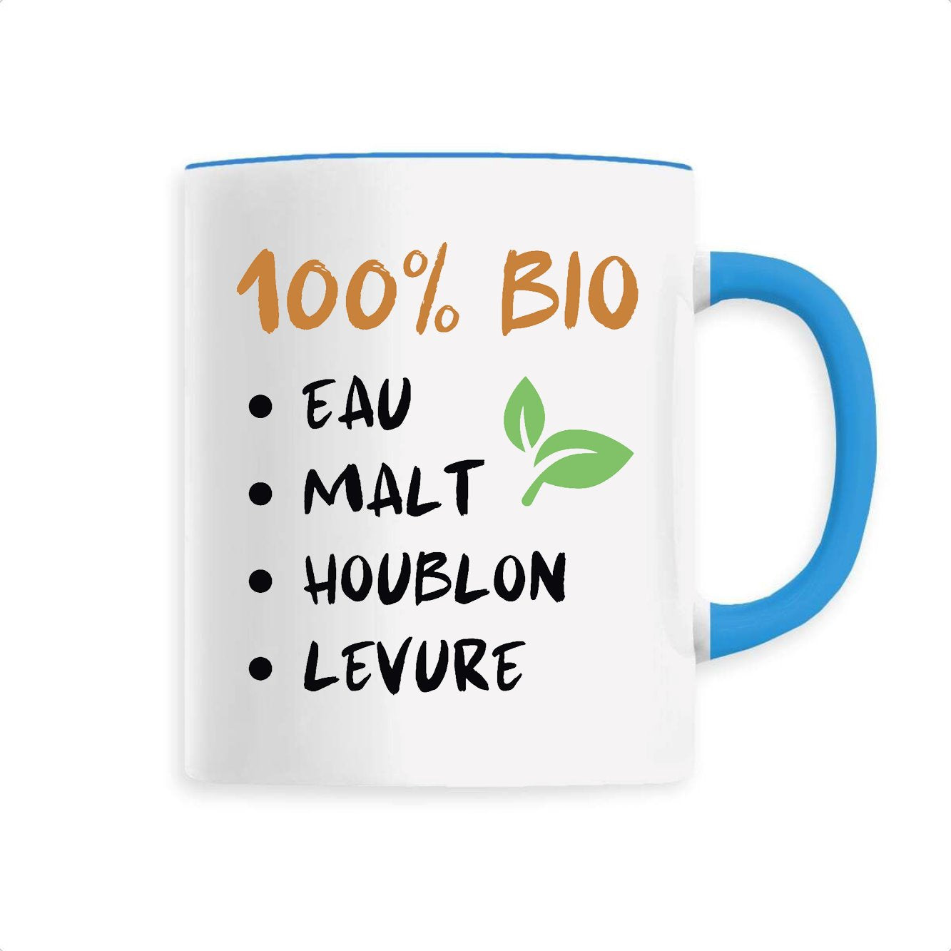 Mug 100% bio eau malt houblon levure 