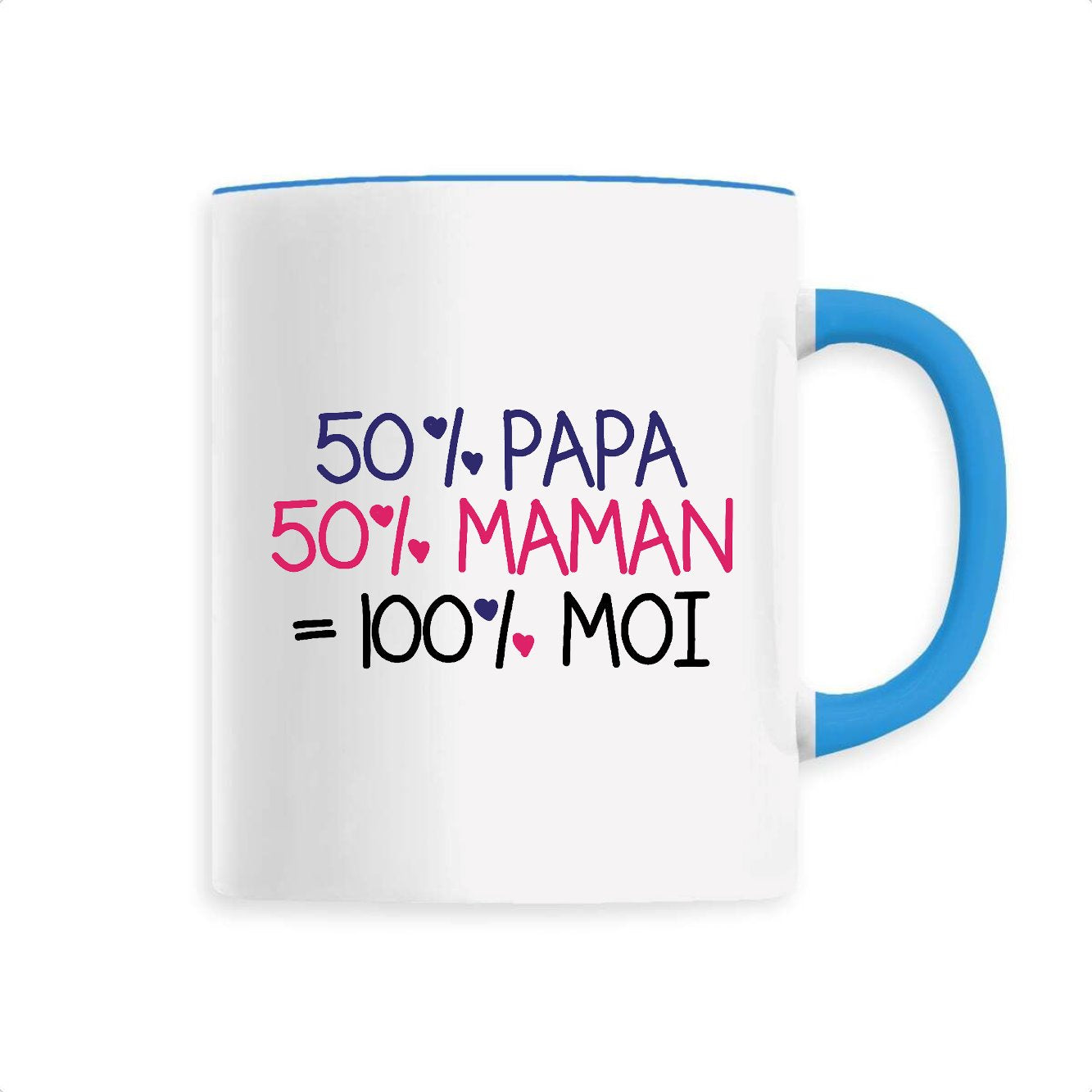 Mug 50% maman 50% papa 