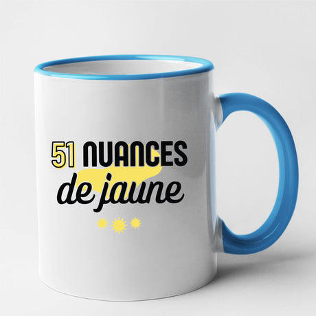 Mug 51 nuances de jaune Bleu