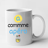 Mug A comme apéro Blanc