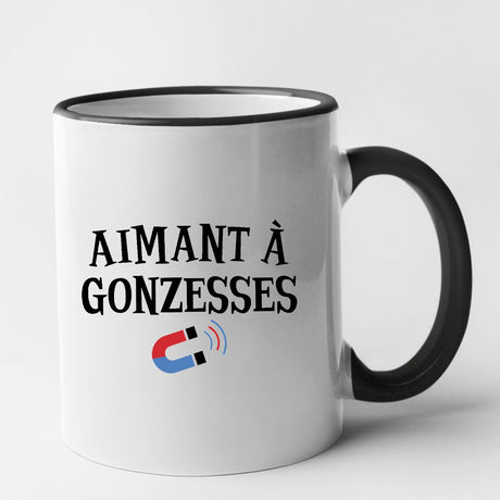 Mug Aimant à gonzesses Noir