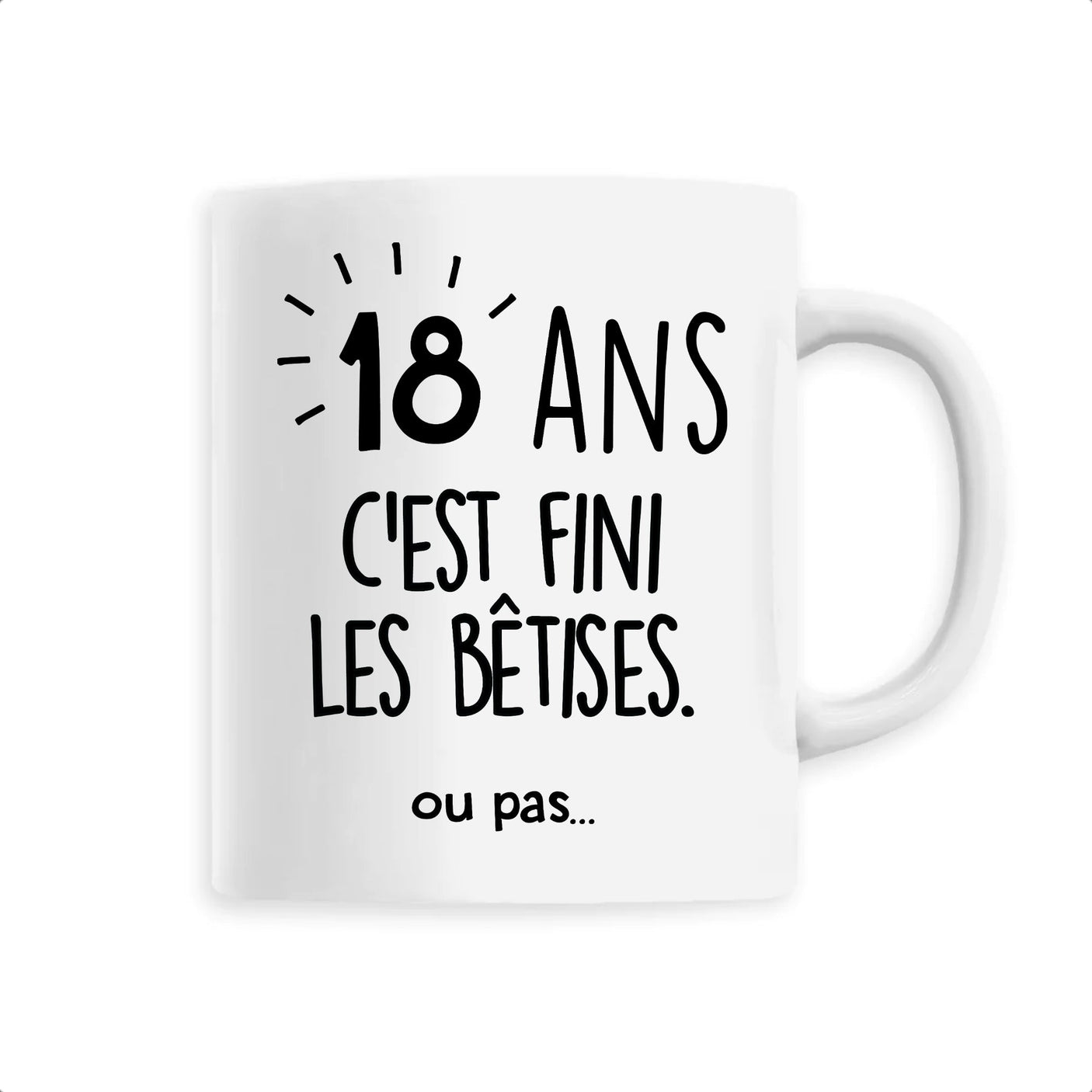 Mug Anniversaire 18 ans 