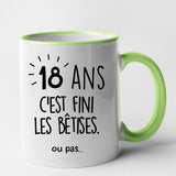 Mug Anniversaire 18 ans Vert