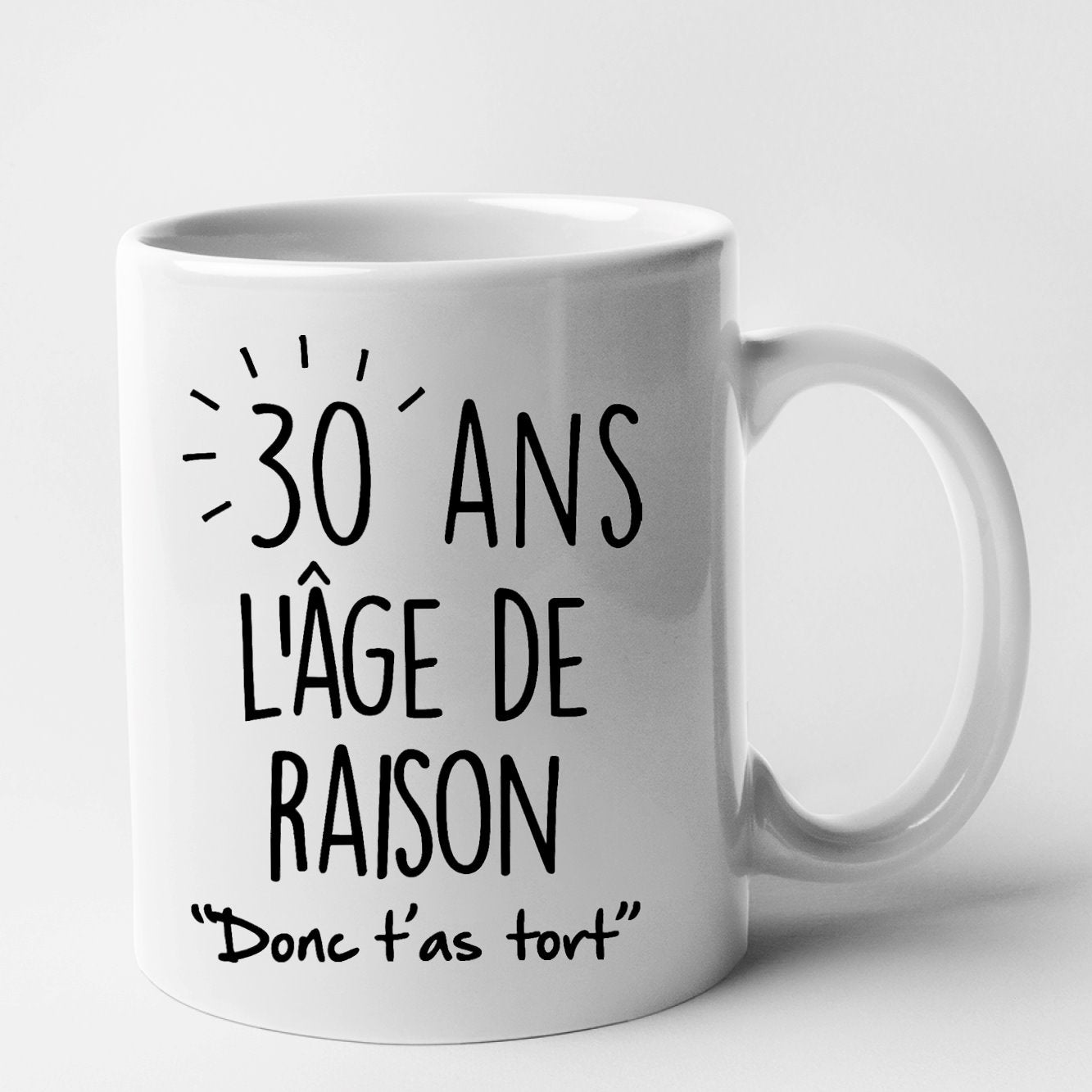 Mug Anniversaire 30 ans Blanc