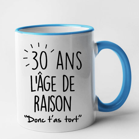 Mug Anniversaire 30 ans Bleu