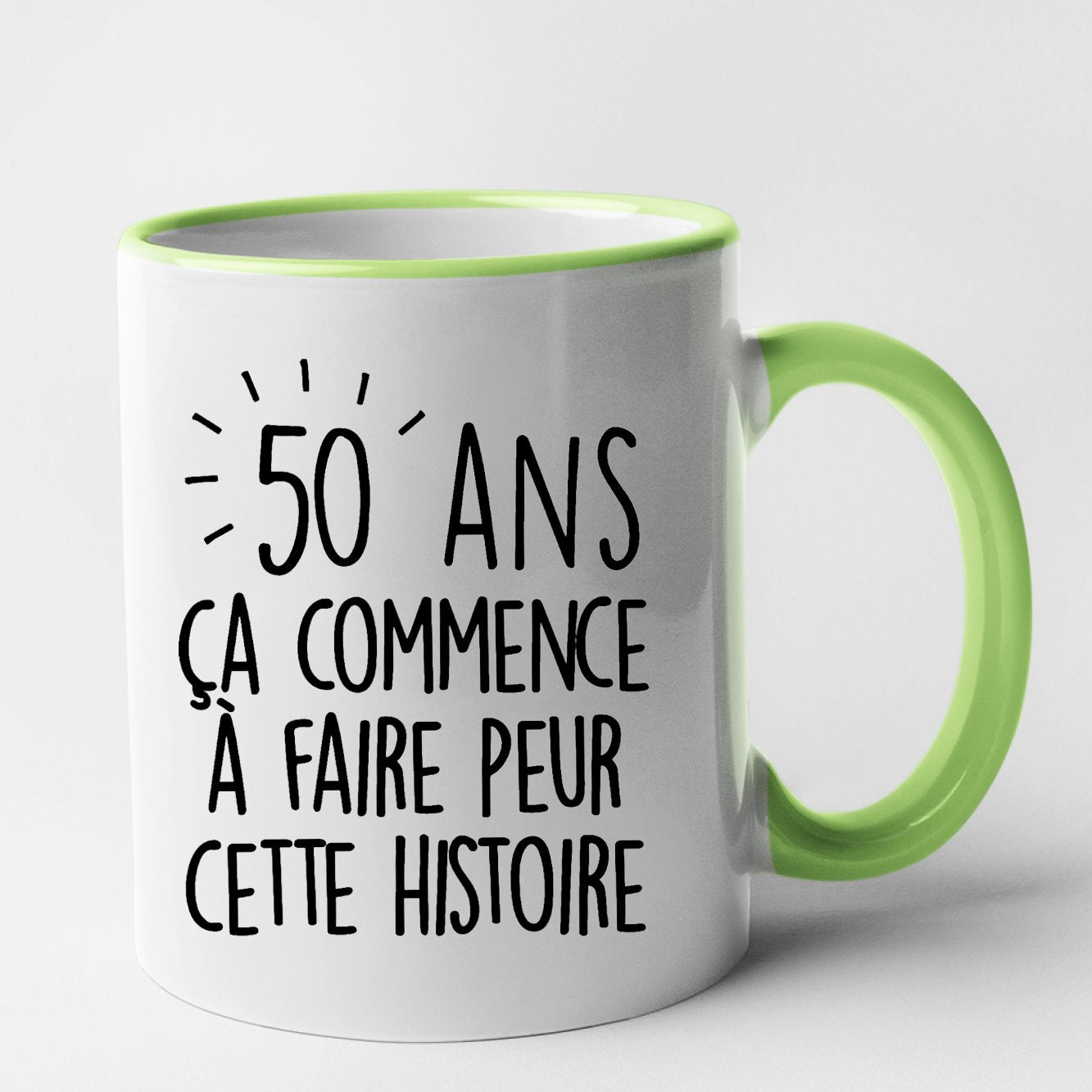 Mug Anniversaire 50 ans Vert