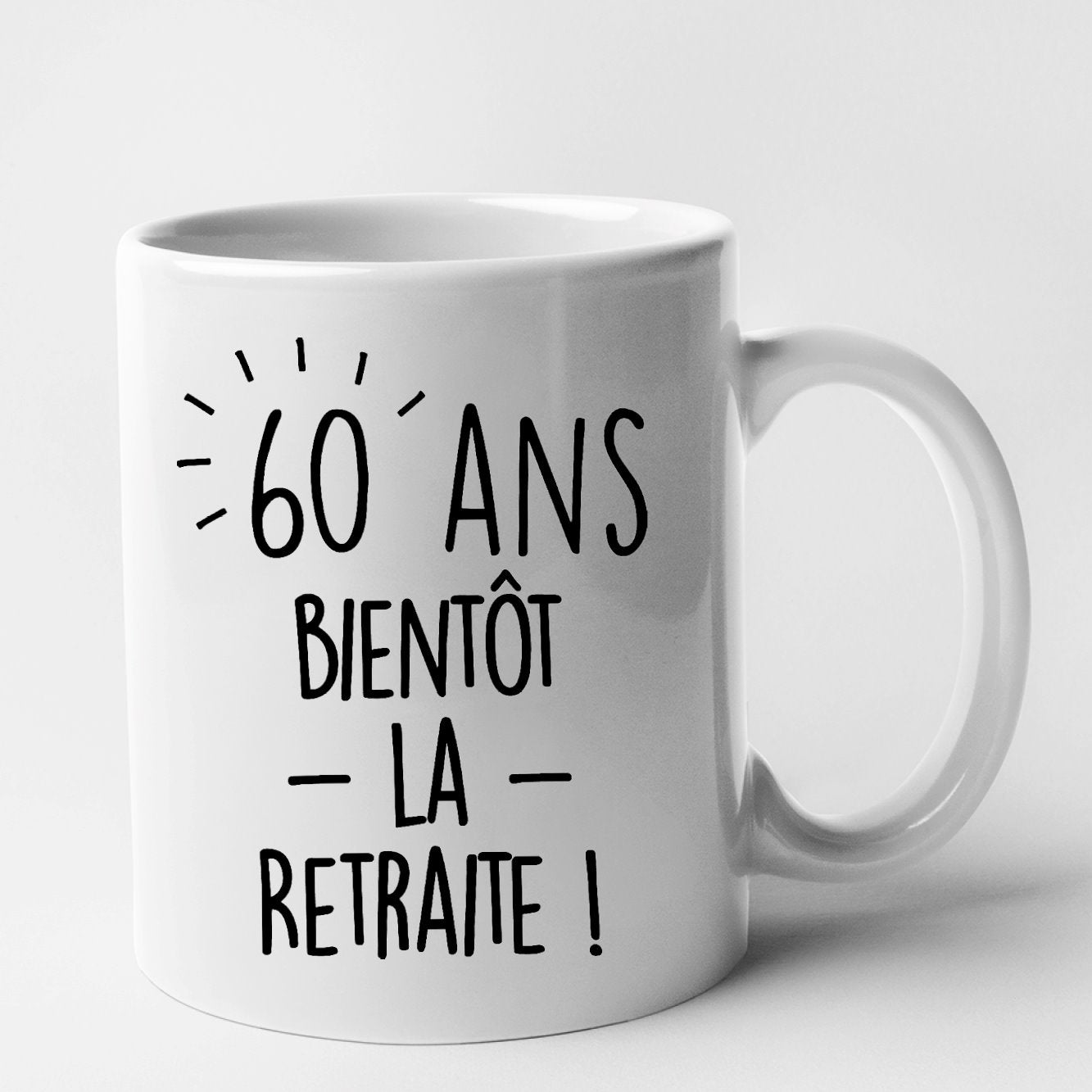 Mug Anniversaire 60 ans Blanc