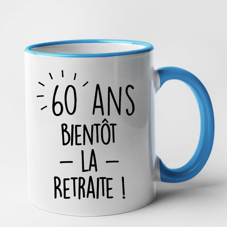 Mug Anniversaire 60 ans Bleu