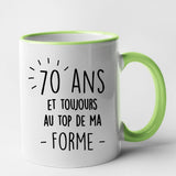 Mug Anniversaire 70 ans Vert