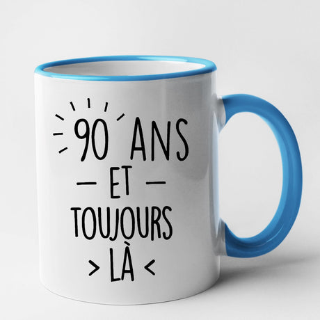 Mug Anniversaire 90 ans Bleu