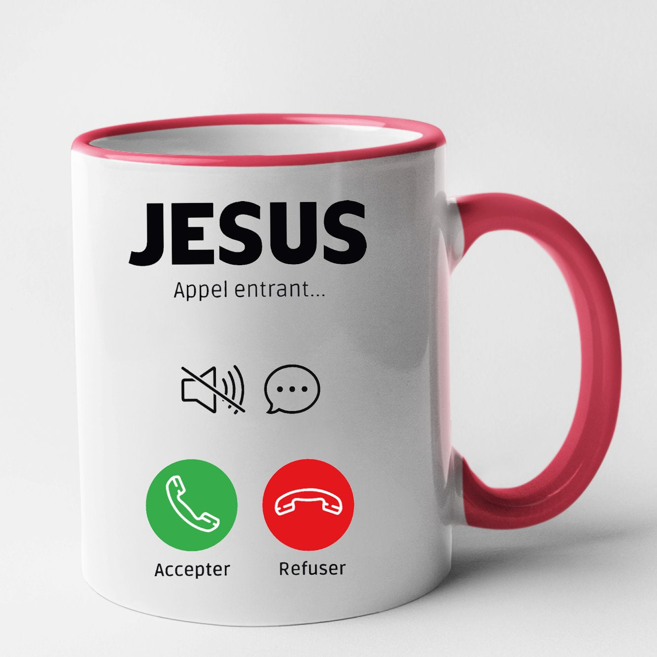 Mug Appel de Jésus Rouge