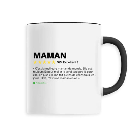 Mug Avis client Maman Noir