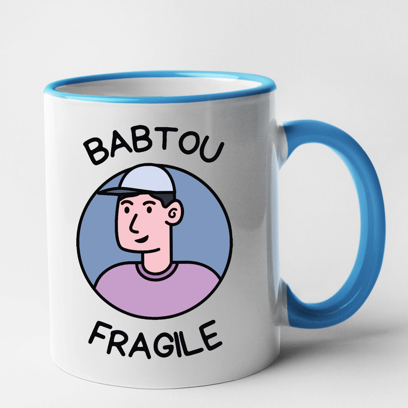 Mug Babtou fragile Bleu