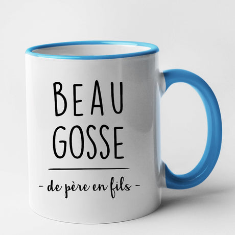 Mug Beau gosse de père en fils Bleu