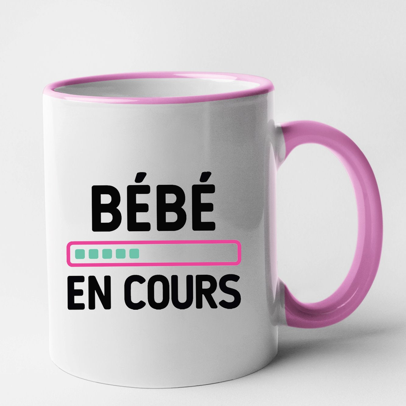 Mug Bébé en cours Rose