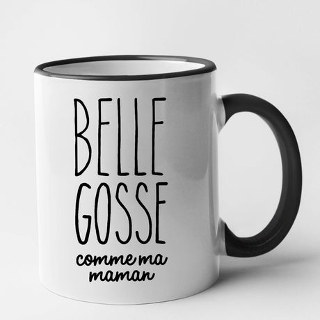 Mug Belle gosse comme maman Noir