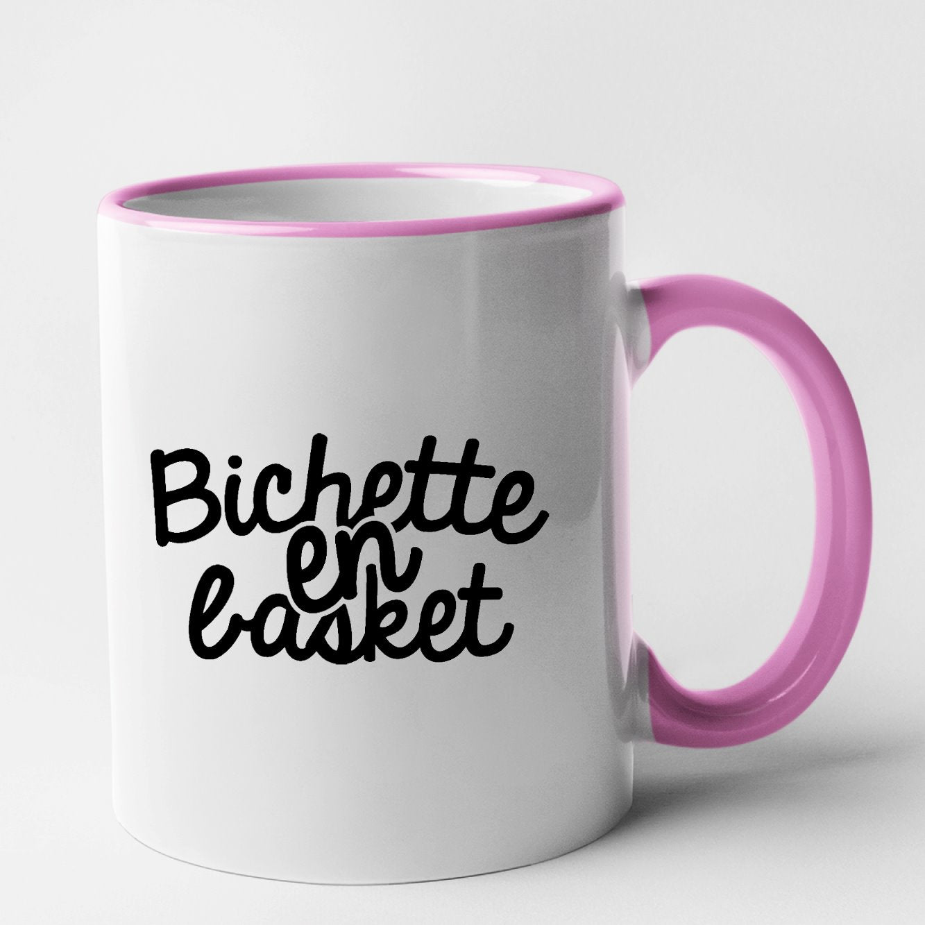 Mug Bichette en basket Rose