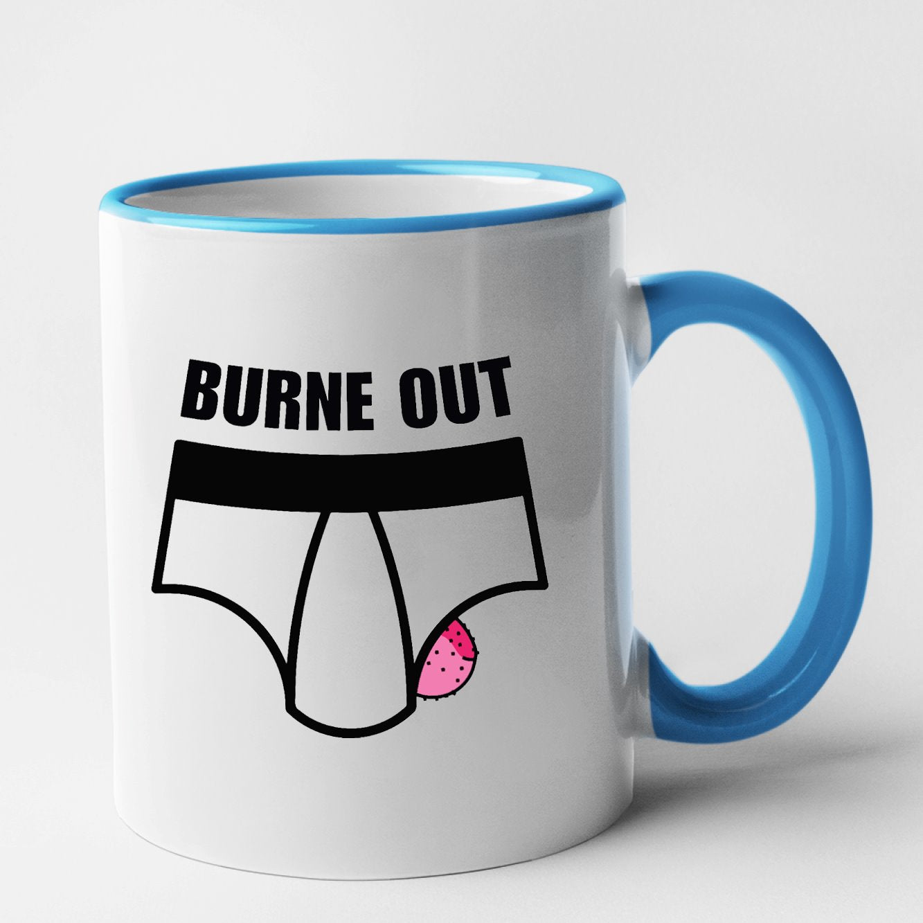 Mug Burne out Bleu