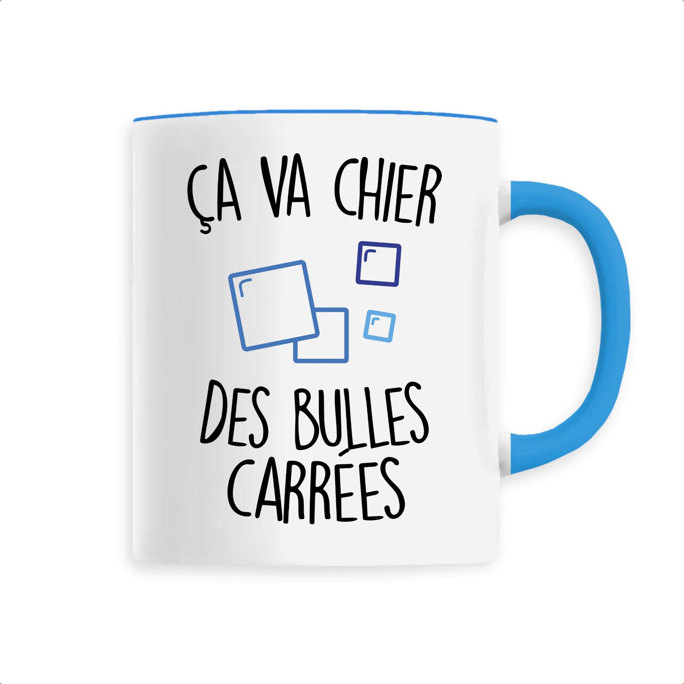 Mug Ça va chier des bulles carrées 