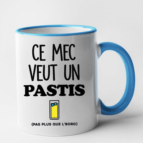 Mug Ce mec veut un pastis Bleu