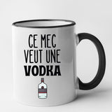 Mug Ce mec veut une vodka Noir