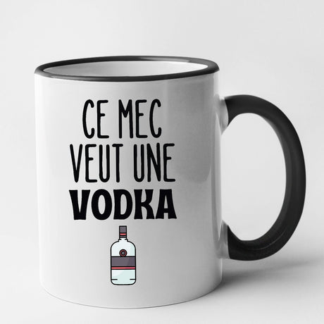 Mug Ce mec veut une vodka Noir