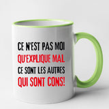 Mug Ce n'est pas moi qui explique mal Vert