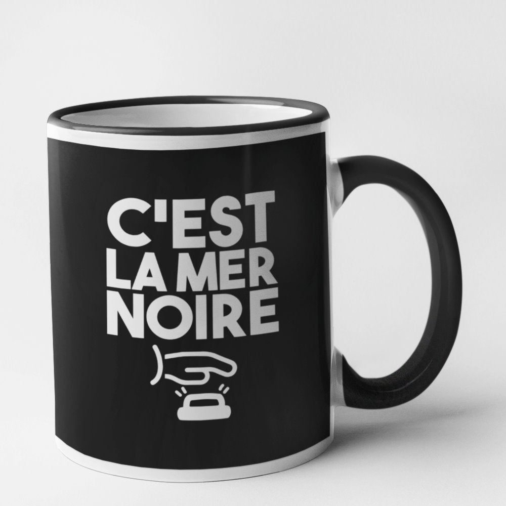 Mug C'est la mer noire Noir