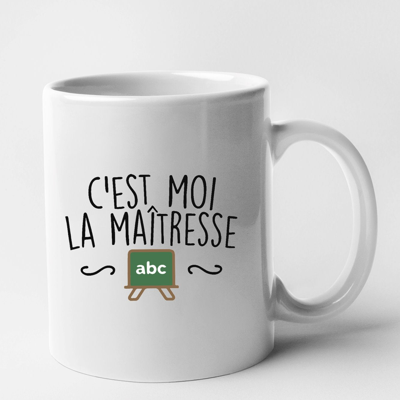 Mug C'est moi la maîtresse Blanc