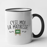 Mug C'est moi la maîtresse Noir