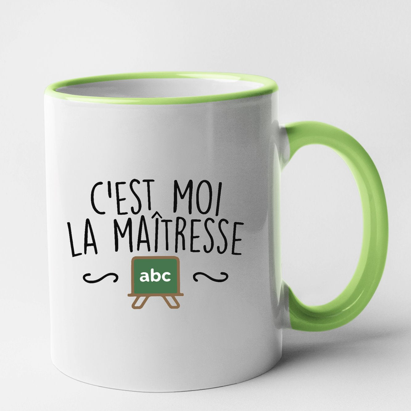 Mug C'est moi la maîtresse Vert