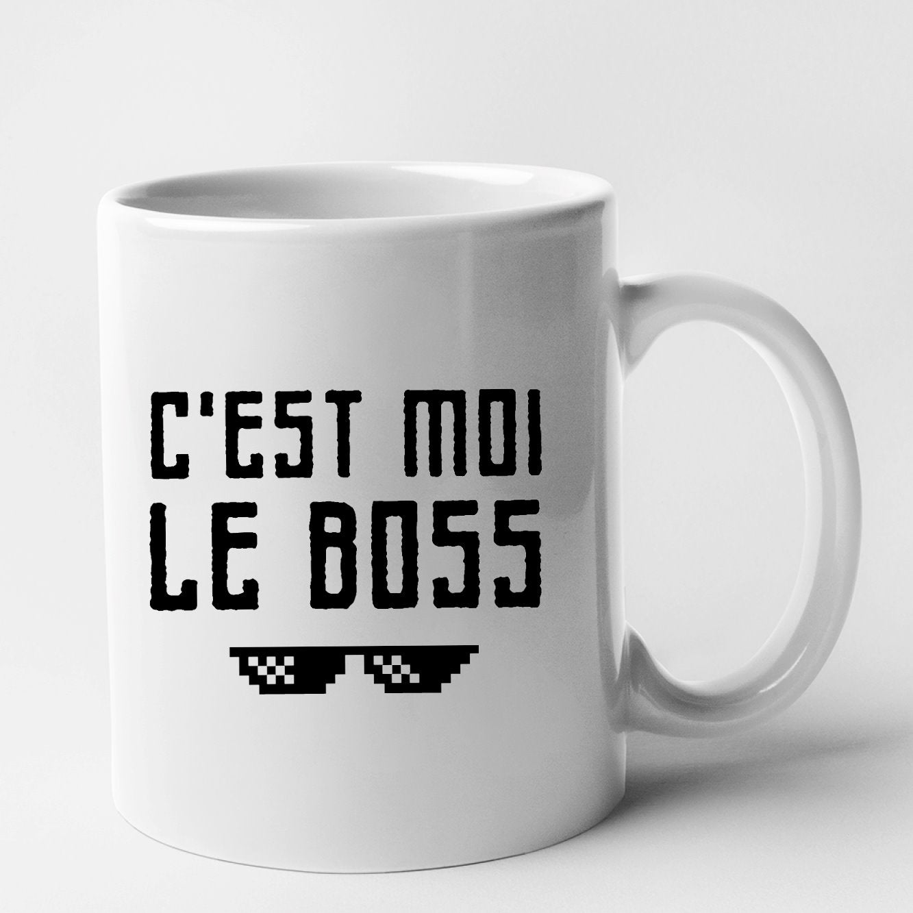 Mug C'est moi le boss Blanc