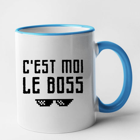 Mug C'est moi le boss Bleu