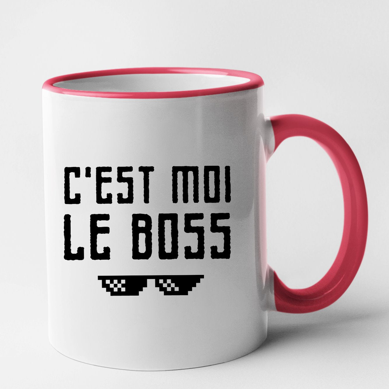 Mug C'est moi le boss Rouge