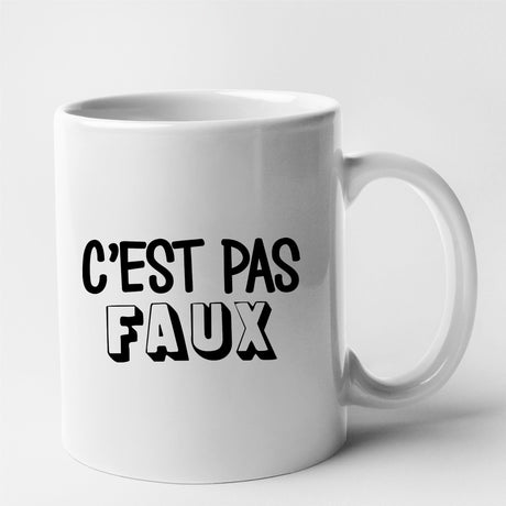 Mug C'est pas faux Blanc